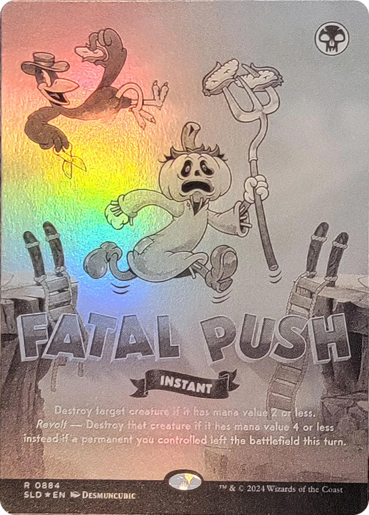 Fatal Push (0884) (Black & White Foil) [Secret Lair Drop Series] | Tabernacle Games