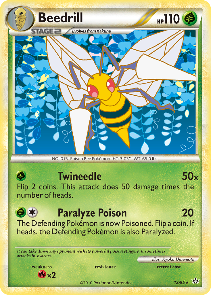 Beedrill (12/95) [HeartGold & SoulSilver: Unleashed] | Tabernacle Games