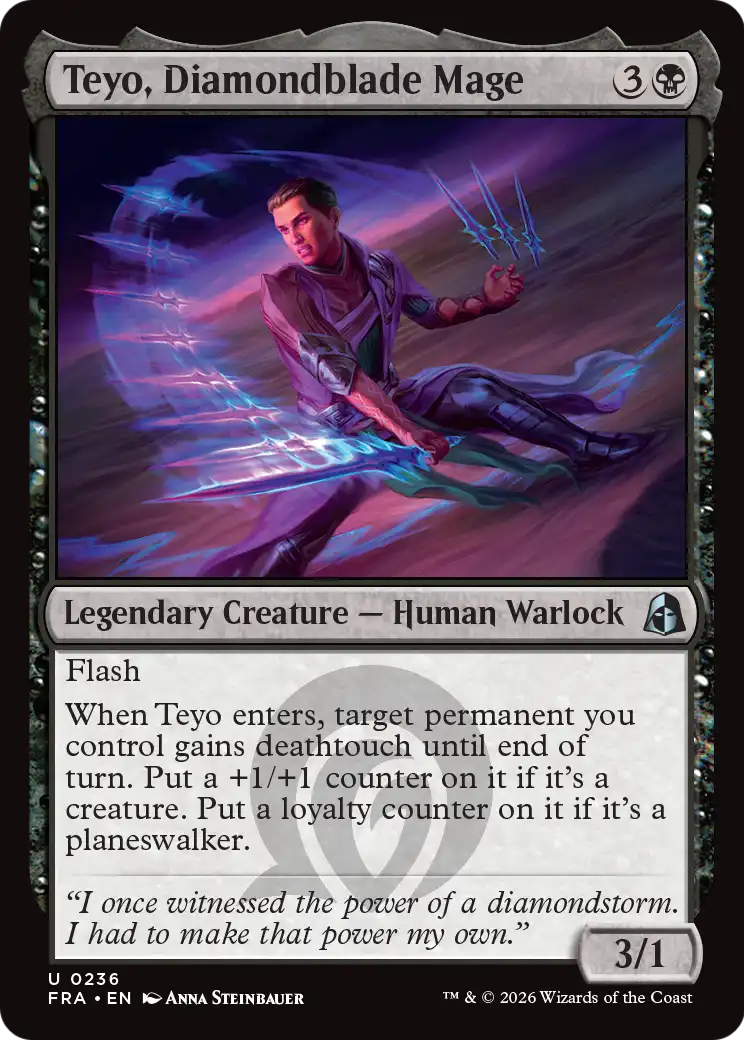 Teyo, Diamondblade Mage [Reality Fracture] | Maze of Fitzroy