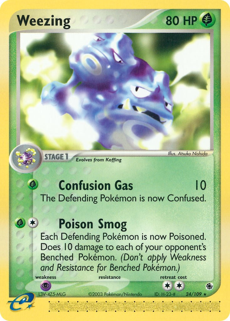 Weezing (24/109) [EX: Ruby & Sapphire] | Tabernacle Games
