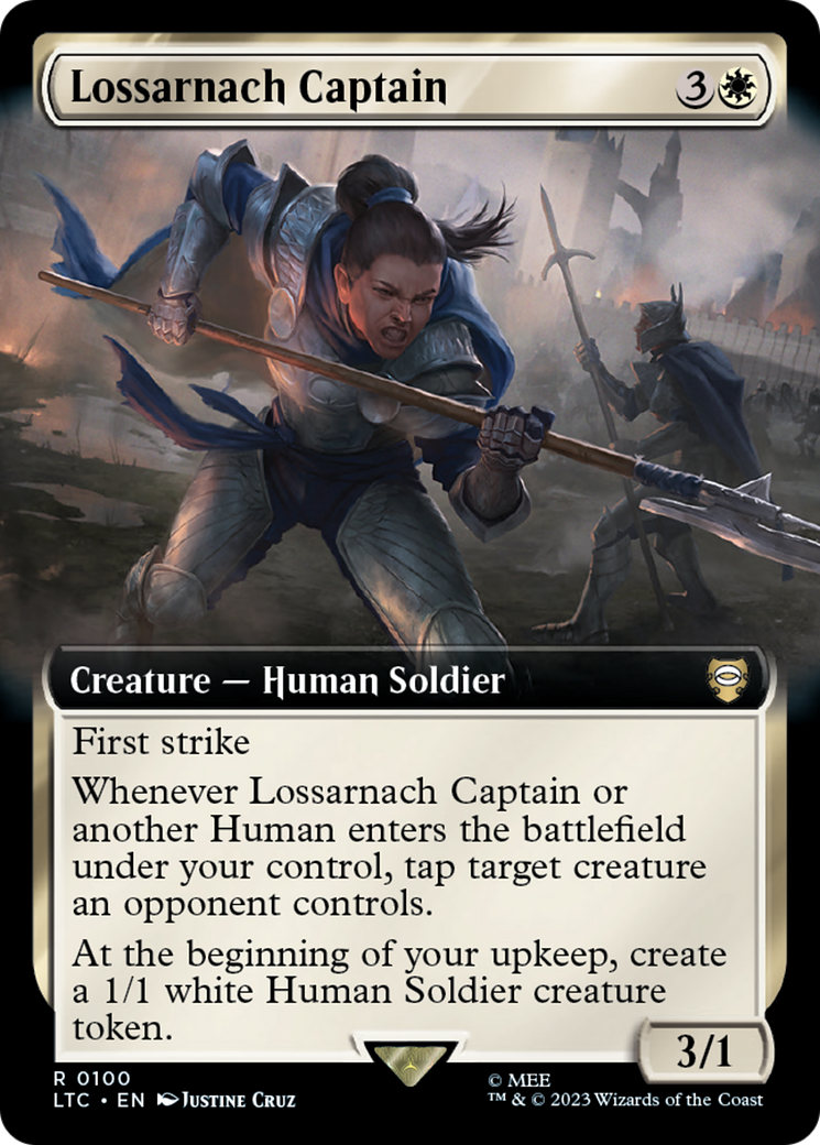 Lossarnach Captain (Extended Art) [The Lord of the Rings: Tales of Middle-Earth Commander] | Tabernacle Games