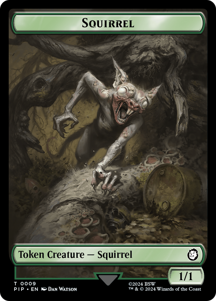 Junk // Squirrel Double-Sided Token [Fallout Tokens] | Tabernacle Games