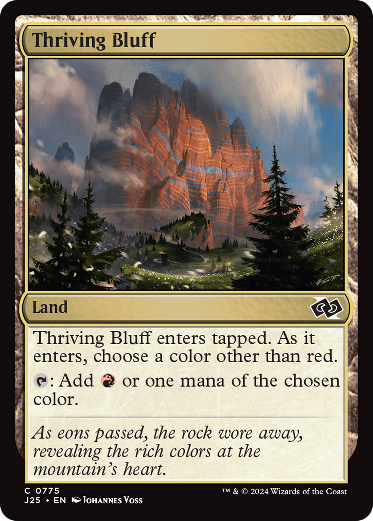 Thriving Bluff [Foundations Jumpstart] | Tabernacle Games