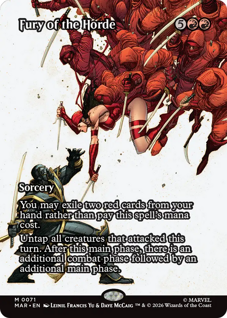 Fury of the Horde (Borderless) [Marvel Universe: Eternal-Legal] | Tabernacle Games