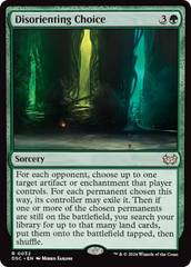 Disorienting Choice [Duskmourn: House of Horror Commander] | Tabernacle Games