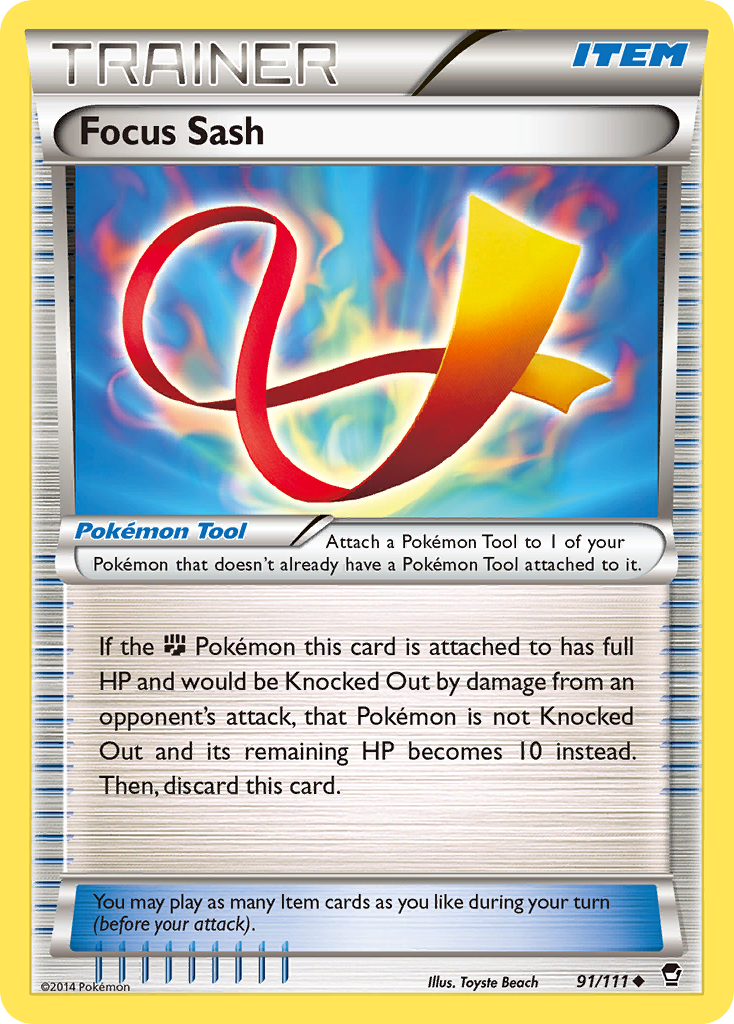 Focus Sash (91/111) [XY: Furious Fists] | Tabernacle Games