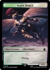 Alien Salamander // Alien Insect Double-Sided Token [Doctor Who Tokens] | Tabernacle Games