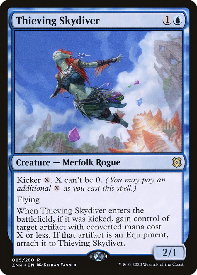Thieving Skydiver (Promo Pack) [Zendikar Rising Promos] | Tabernacle Games
