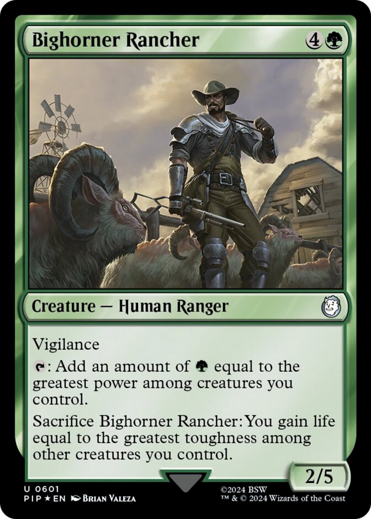 Bighorner Rancher (Surge Foil) [Fallout] | Tabernacle Games