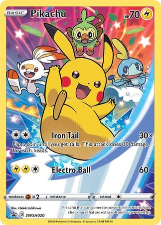 Pikachu (SWSH020) [Sword & Shield: Black Star Promos] | Tabernacle Games