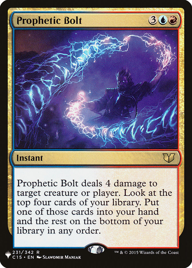 Prophetic Bolt [The List] | Tabernacle Games