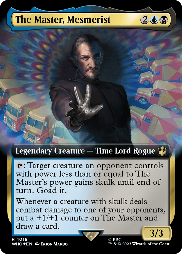 The Master, Mesmerist (Extended Art) (Surge Foil) [Doctor Who] | Tabernacle Games