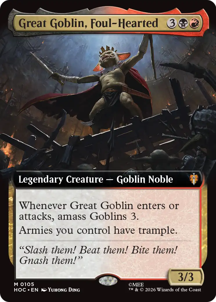 Great Goblin, Foul-Hearted (Extended Art) [The Hobbit: Eternal-Legal] | Tabernacle Games