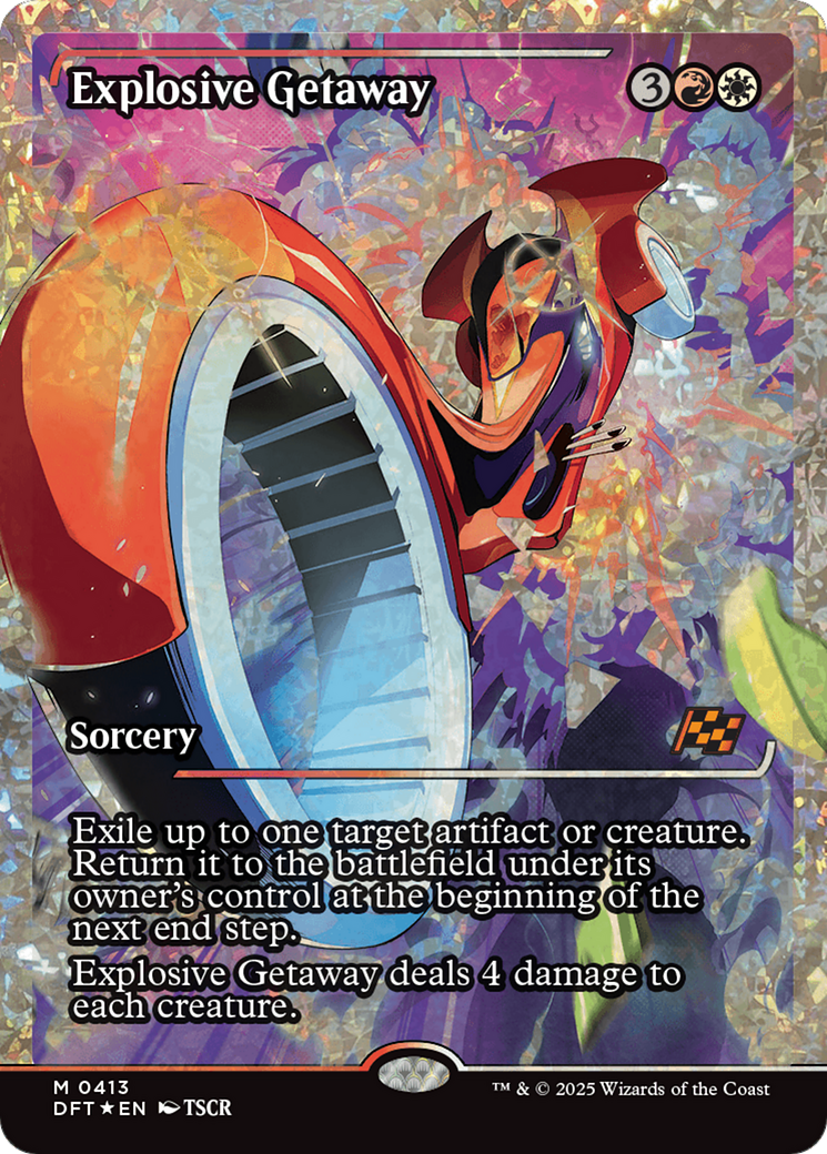 Explosive Getaway (Showcase) (Fracture Foil) [Aetherdrift] | Tabernacle Games