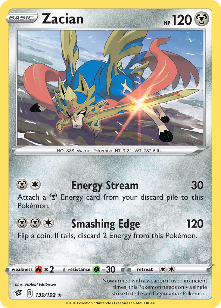 Zacian (139/192) [Sword & Shield: Rebel Clash] | Tabernacle Games