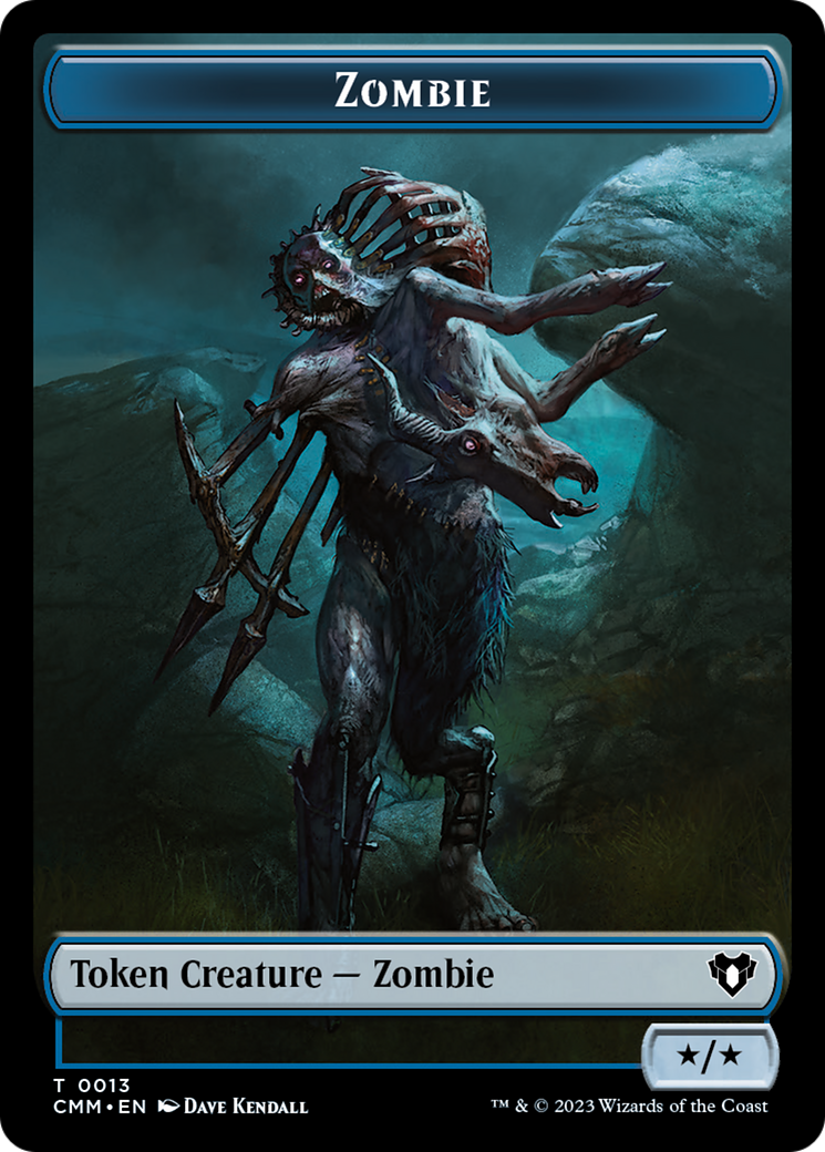 Zombie Token (13) [Commander Masters Tokens] | Tabernacle Games