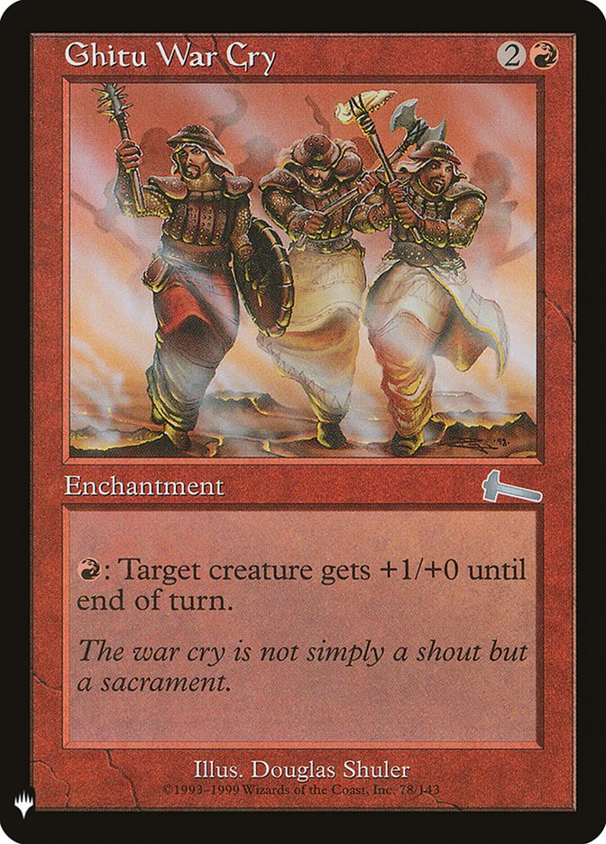 Ghitu War Cry [Mystery Booster] | Tabernacle Games