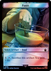 Alien Angel // Food (0058) Double-Sided Token (Surge Foil) [Doctor Who Tokens] | Tabernacle Games