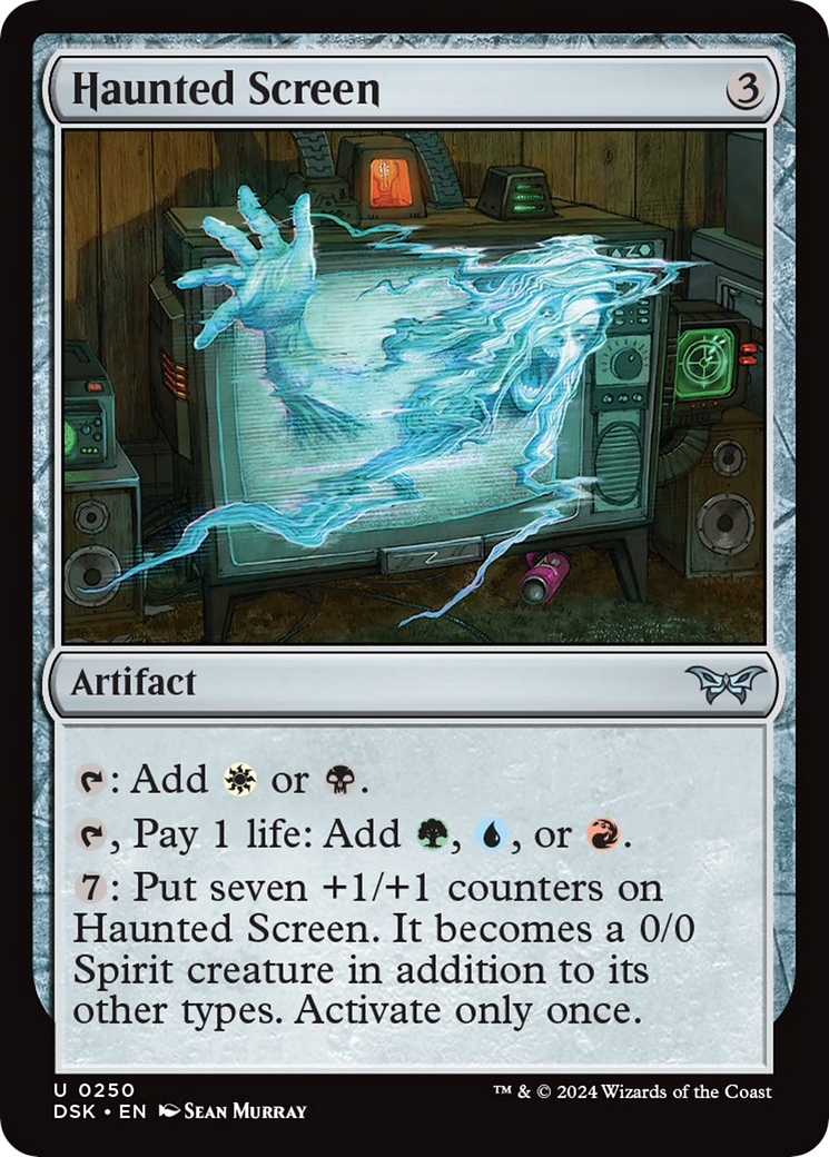 Haunted Screen [Duskmourn: House of Horror] | Tabernacle Games