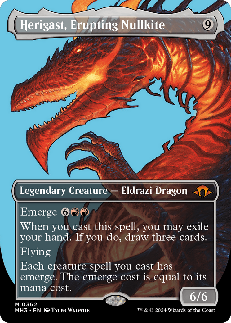 Herigast, Erupting Nullkite (Borderless) [Modern Horizons 3] | Tabernacle Games