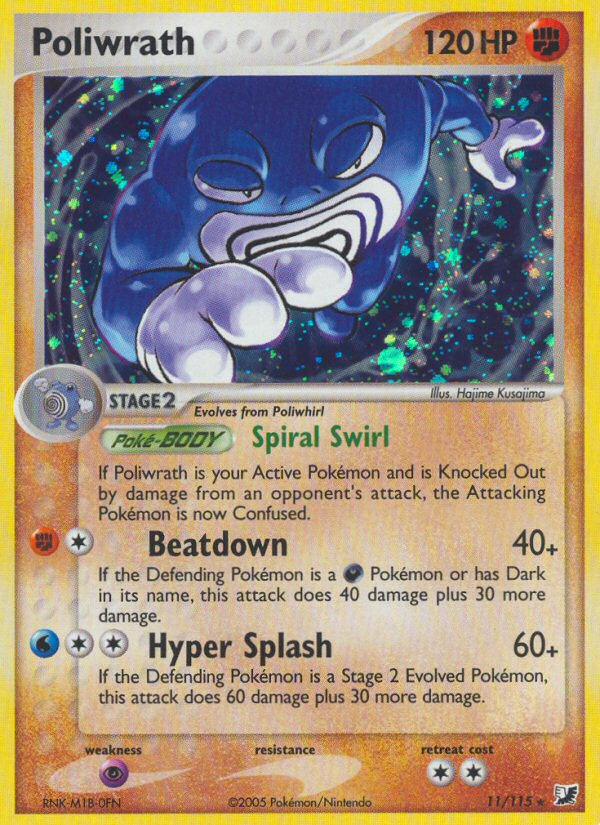 Poliwrath (11/115) [EX: Unseen Forces] | Tabernacle Games