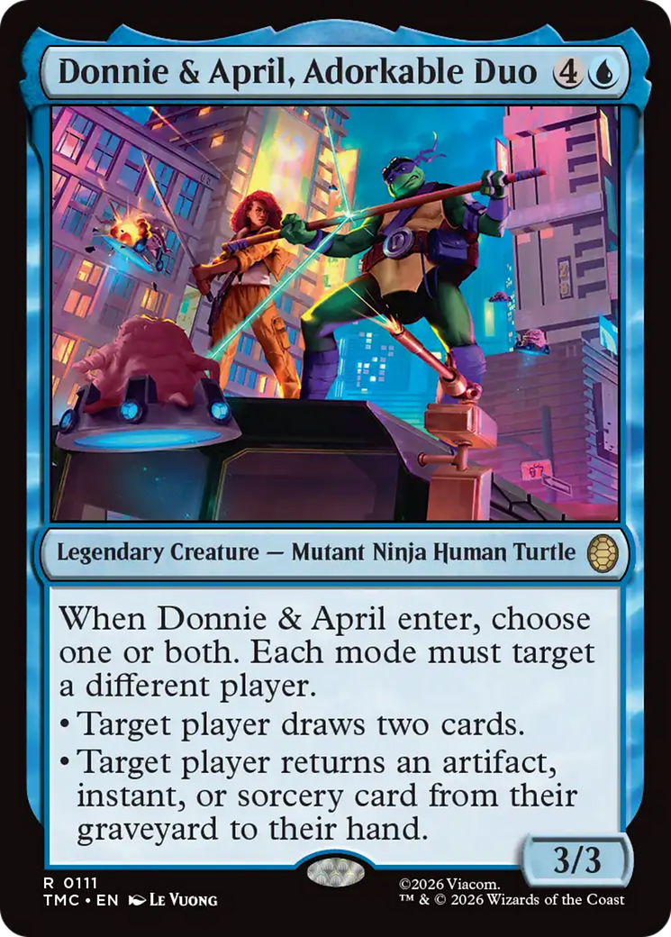 Donnie & April, Adorkable Duo [Teenage Mutant Ninja Turtles Commander] | Tabernacle Games