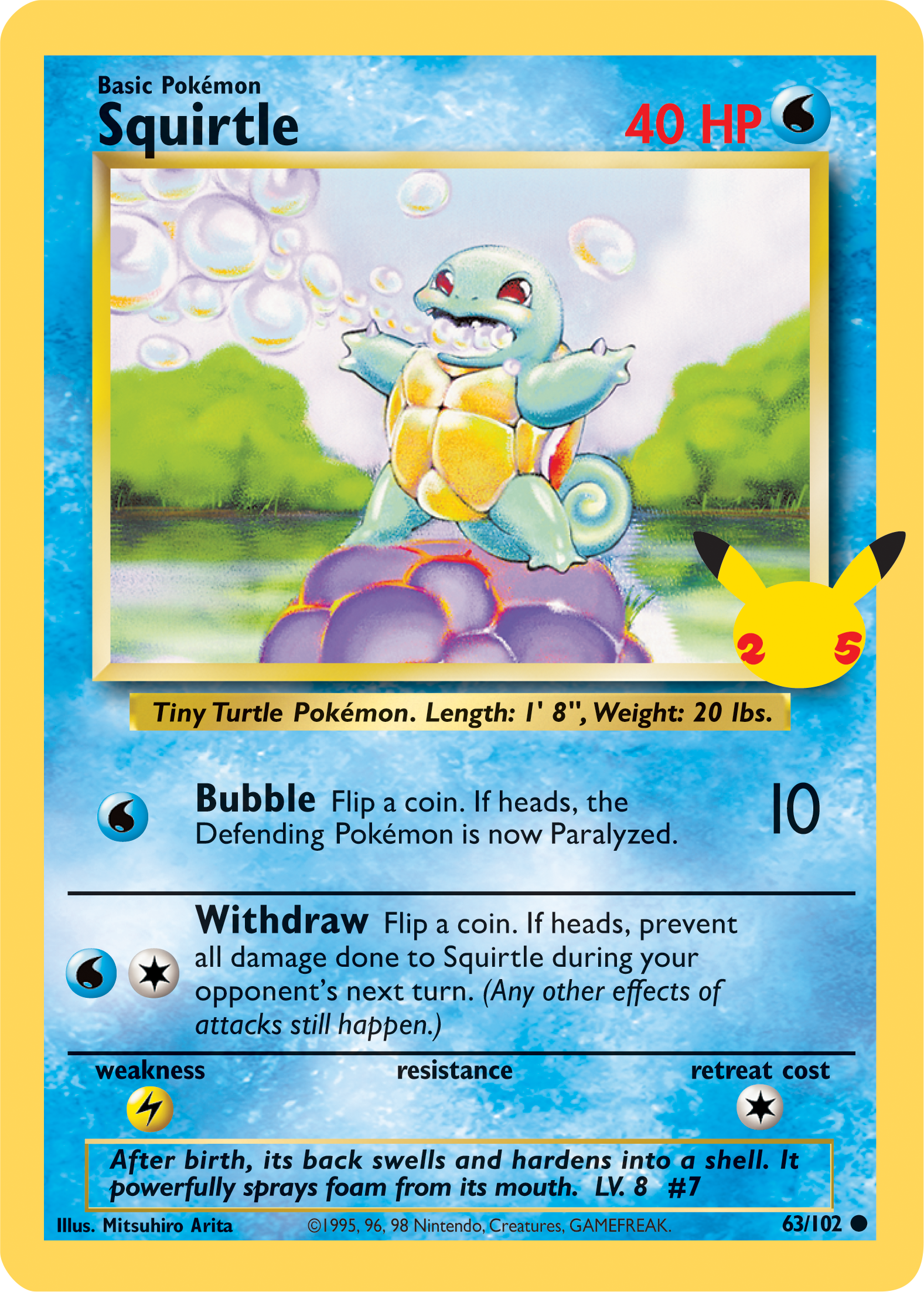 Squirtle (63/102) (Jumbo Card) [First Partner Pack] | Tabernacle Games