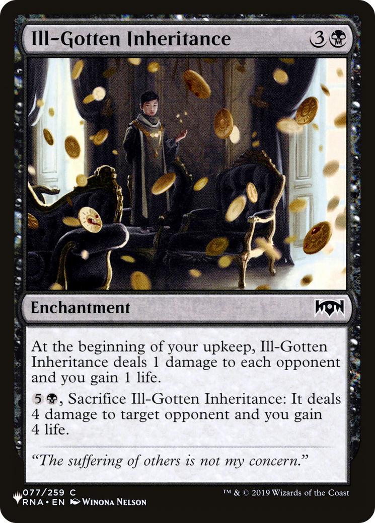 Ill-Gotten Inheritance [The List] | Tabernacle Games