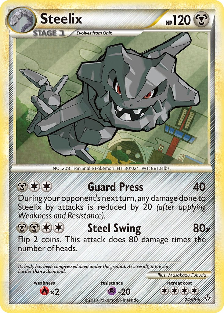 Steelix (24/95) (Theme Deck Exclusive) [HeartGold & SoulSilver: Unleashed] | Tabernacle Games