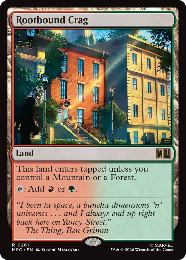 Rootbound Crag (Surge Foil) [Marvel Super Heroes Commander] | Tabernacle Games