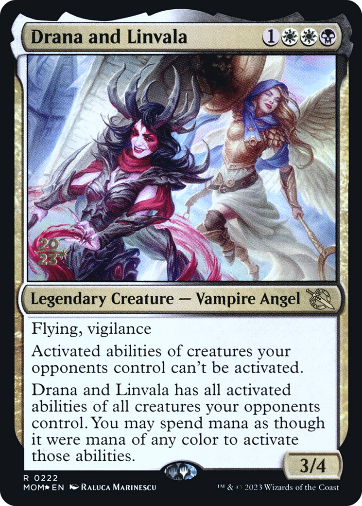 Drana and Linvala [March of the Machine Prerelease Promos] | Tabernacle Games