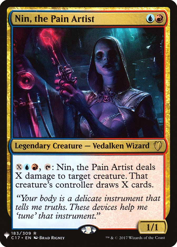 Nin, the Pain Artist [Mystery Booster] | Tabernacle Games