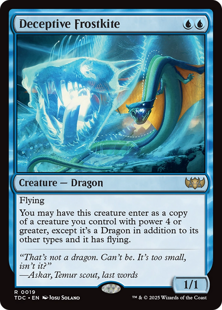 Deceptive Frostkite [Tarkir: Dragonstorm Commander] | Tabernacle Games