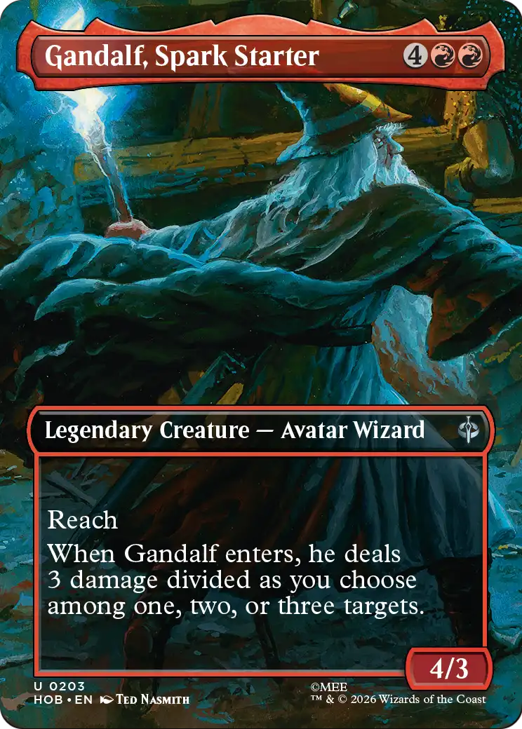 Gandalf, Spark Starter (Borderless) [The Hobbit] | Tabernacle Games