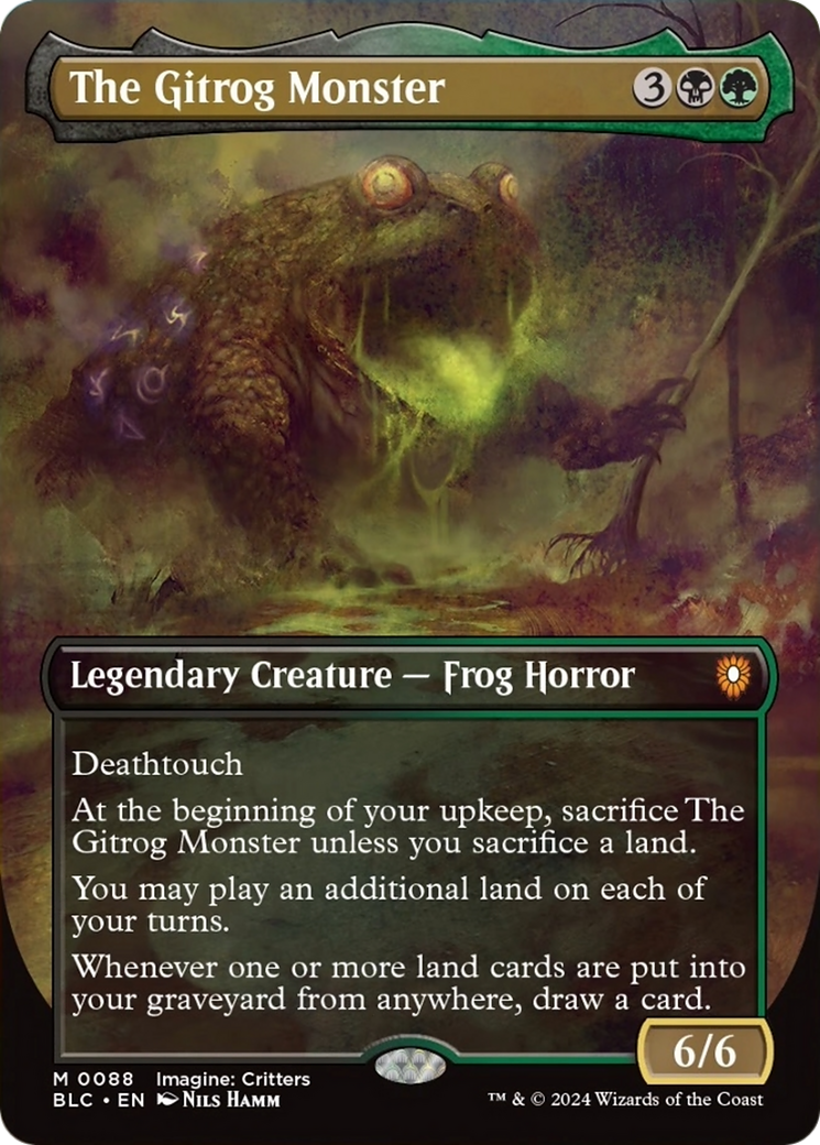 The Gitrog Monster (Borderless) [Bloomburrow Commander] | Tabernacle Games