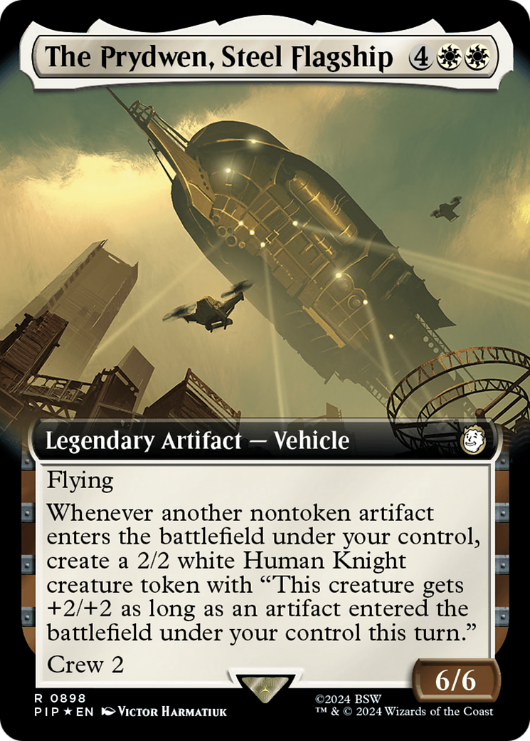 The Prydwen, Steel Flagship (Extended Art) (Surge Foil) [Fallout] | Tabernacle Games