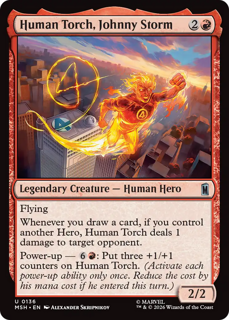 Human Torch, Johnny Storm [Marvel Super Heroes] | Tabernacle Games