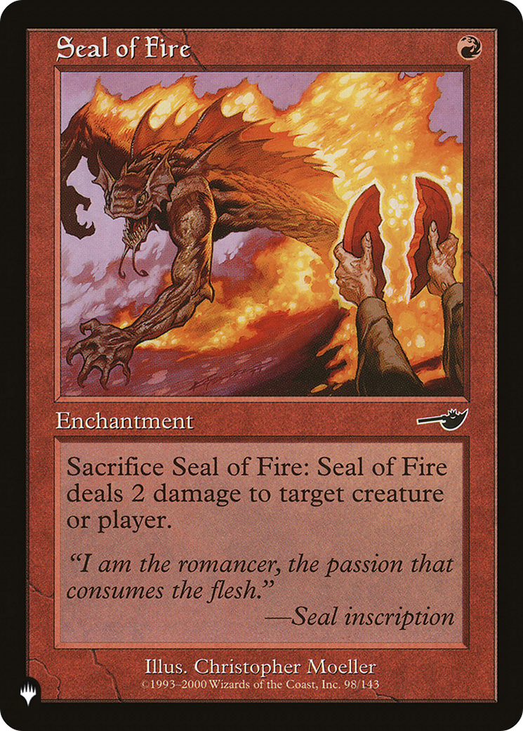 Seal of Fire [The List] | Tabernacle Games