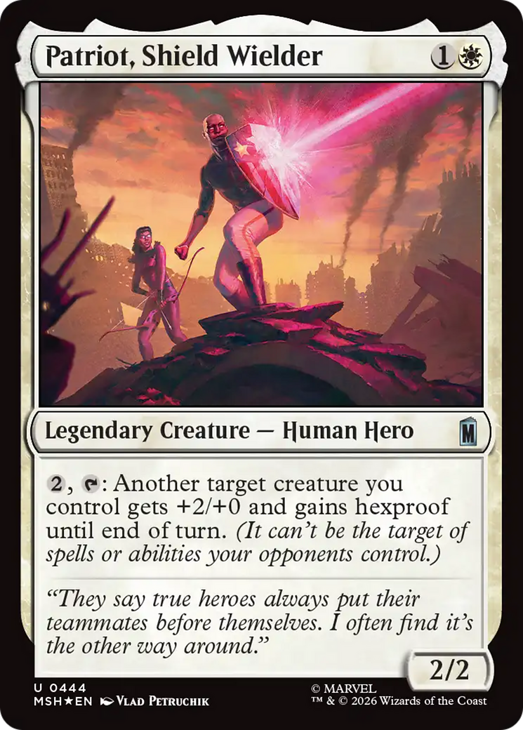 Patriot, Shield Wielder (Surge Foil) [Marvel Super Heroes] | Tabernacle Games