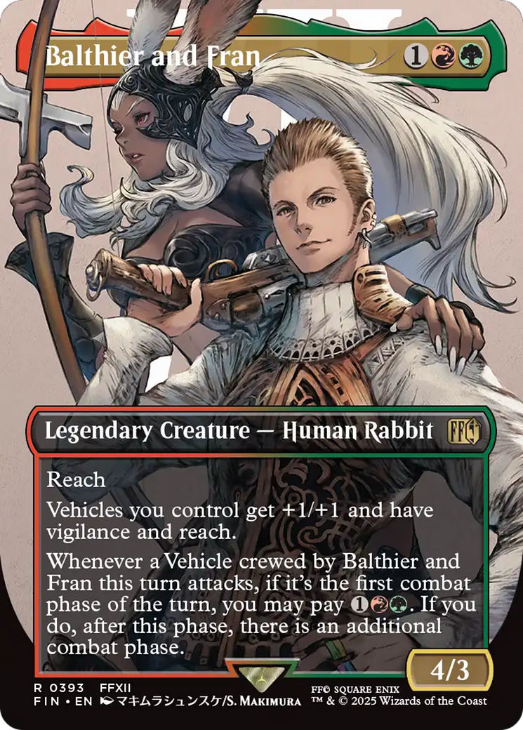Balthier and Fran (Borderless) (0393) [FINAL FANTASY] | Tabernacle Games