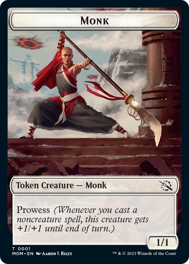 Monk // Kraken Double-Sided Token [March of the Machine Tokens] | Tabernacle Games