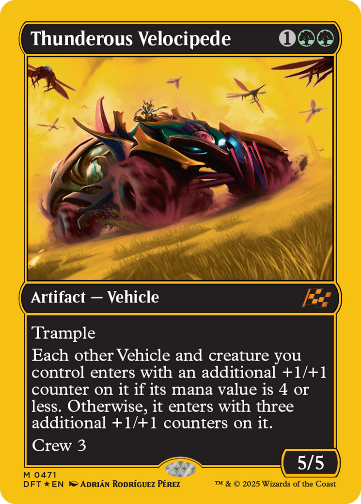 Thunderous Velocipede (First-Place Foil) [Aetherdrift] | Tabernacle Games