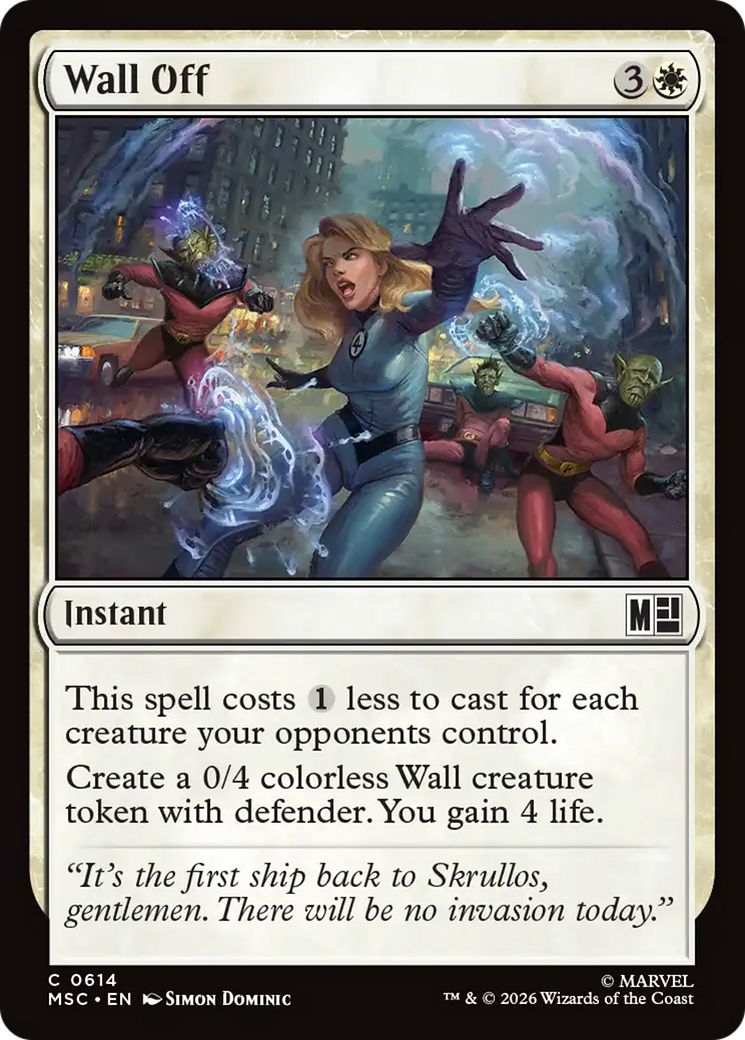 Wall Off [Marvel Super Heroes Commander] | Tabernacle Games