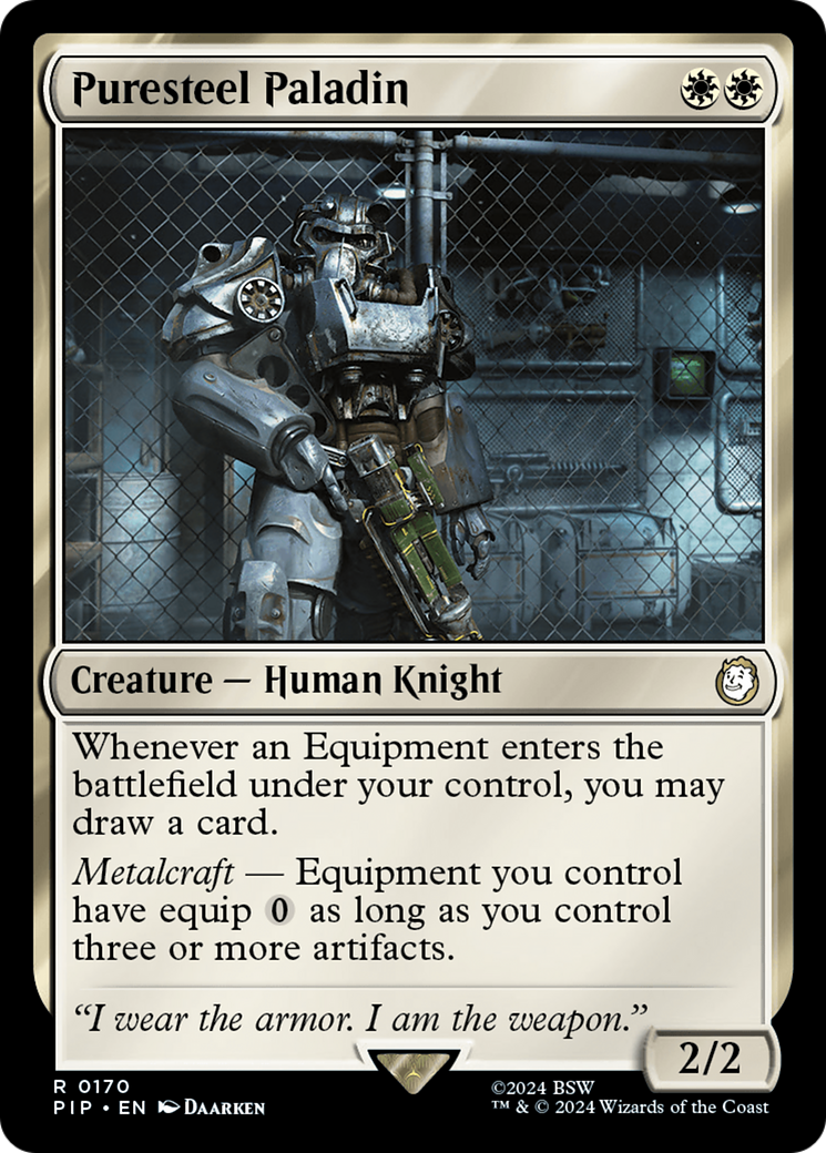 Puresteel Paladin [Fallout] | Tabernacle Games