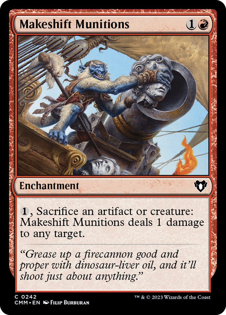 Makeshift Munitions [Commander Masters] | Tabernacle Games