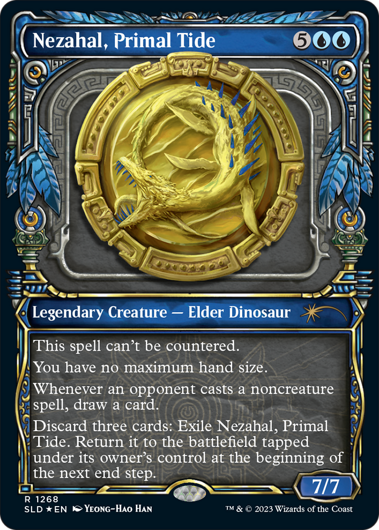 Nezahal, Primal Tide (Halo Foil) [Secret Lair Drop Series] | Tabernacle Games