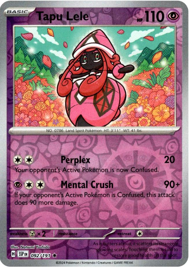 Tapu Lele (092/191) [Scarlet & Violet: Surging Sparks] | Tabernacle Games