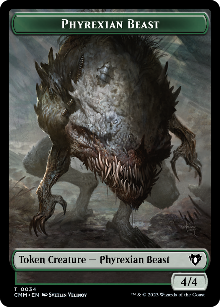 Phyrexian Beast Token [Commander Masters Tokens] | Tabernacle Games