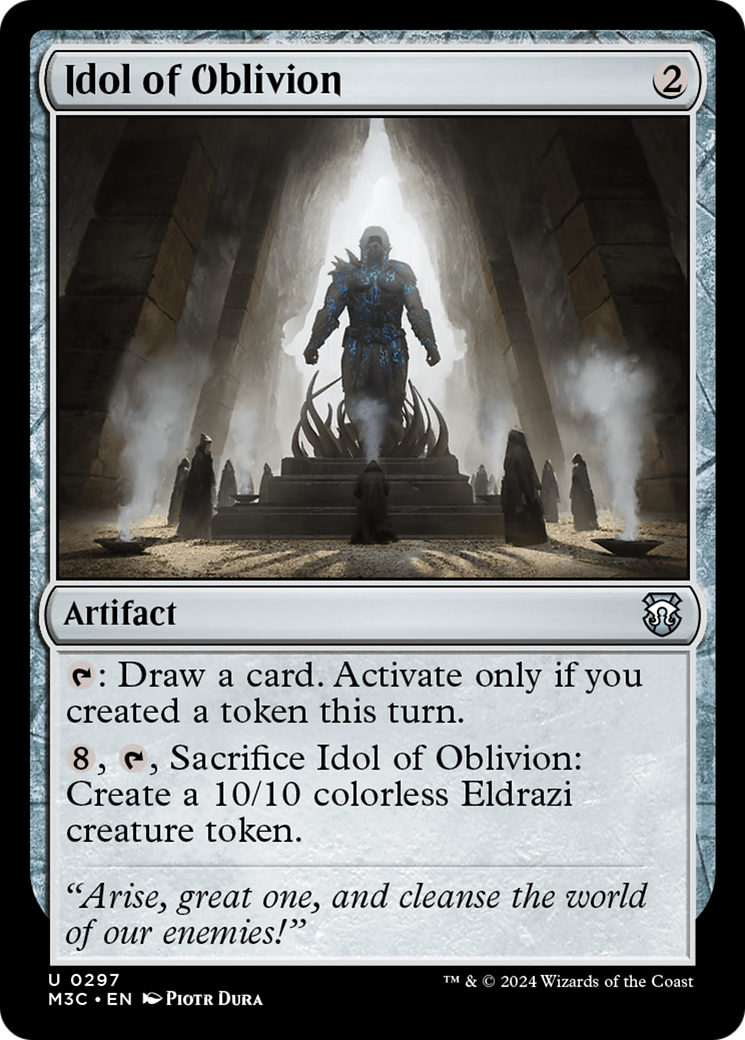 Idol of Oblivion (Ripple Foil) [Modern Horizons 3 Commander] | Tabernacle Games