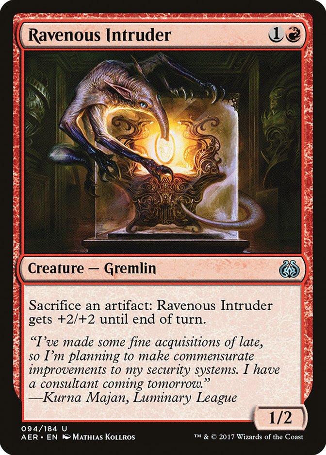 Ravenous Intruder [Aether Revolt] | Tabernacle Games